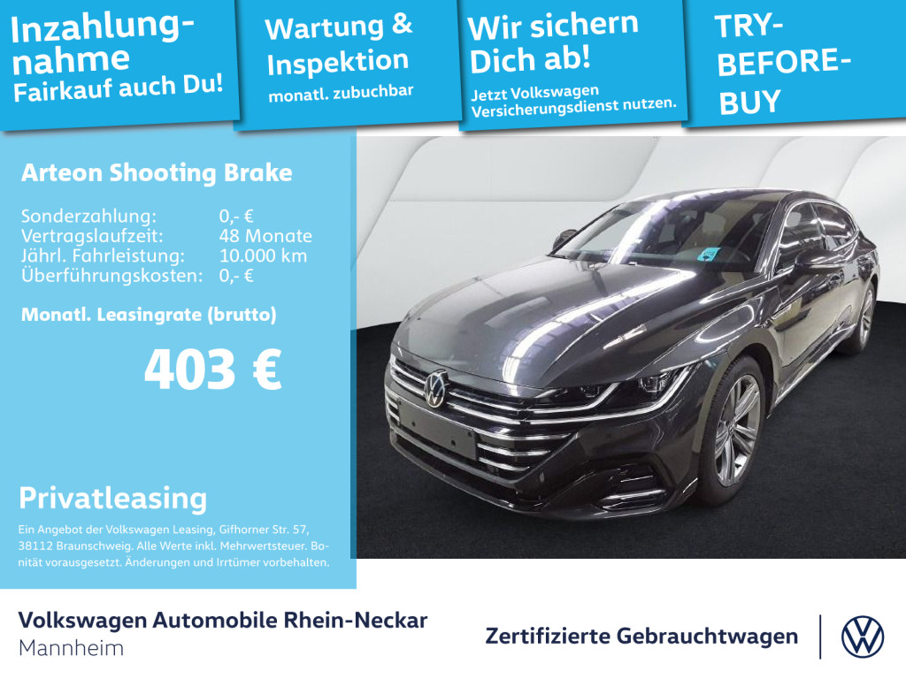 Foto - Volkswagen Arteon Shooting Brake 2.0 TDI R-Line Navi AHK IQ-Light uvm