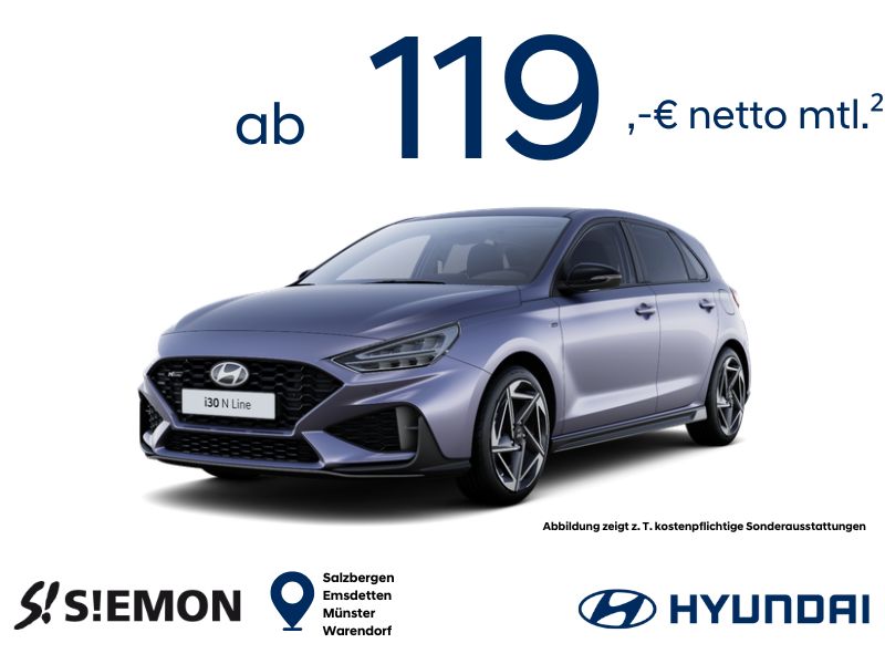 Foto - Hyundai i30 N-Line✔️ Schalter ✔️ Rückfahrkamera* ✔️ 4-6 Wochen Lieferzeit  ✔️ verschieden Farben verfügbar