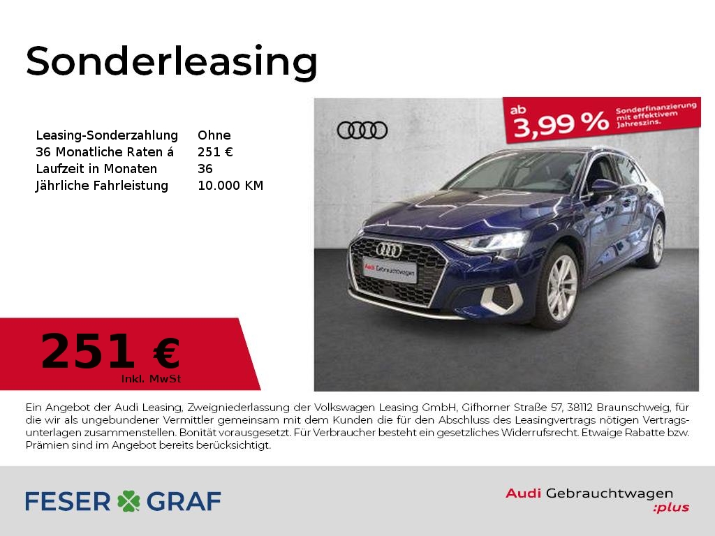 Foto - Audi A3 Sportback 40 TFSI e Advanced S tronic Vir. Co