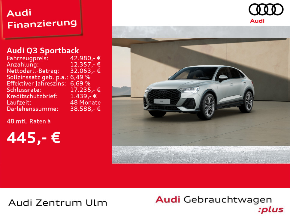 Foto - Audi Q3 Sportback S line 35 TFSI S tronic AHK NAV 19"