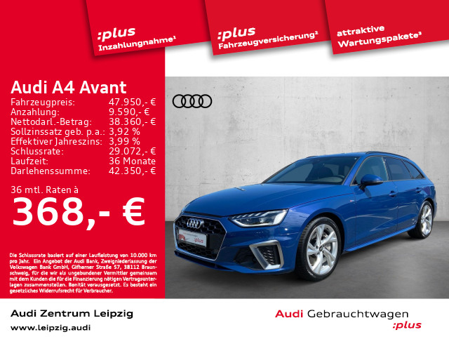 Foto - Audi A4 Avant 45 TFSI qu. S line *LED*AHK*Tour*