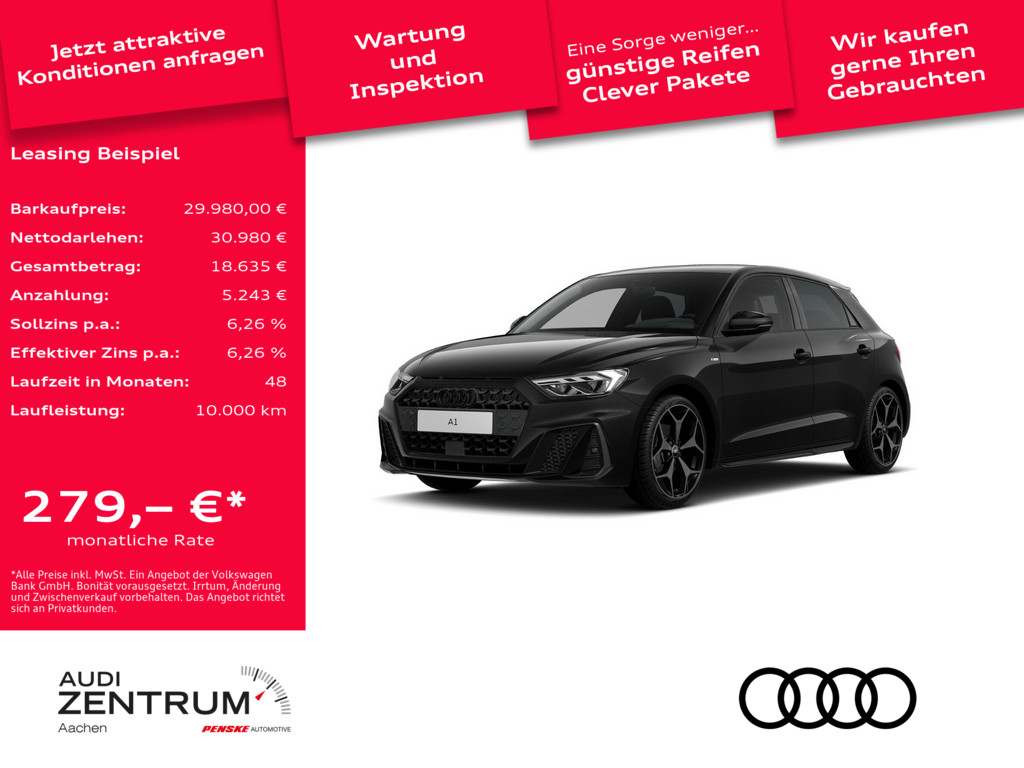 Foto - Audi A1 Sportback S line 30 TFSI Schaltgetriebe *** VORFÜHRWAGEN ***