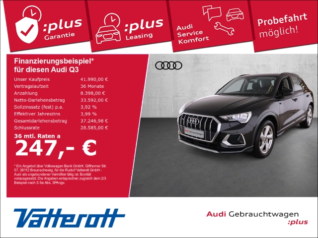 Foto - Audi Q3 40 TDI quattro advanced ACC Navi Kamera