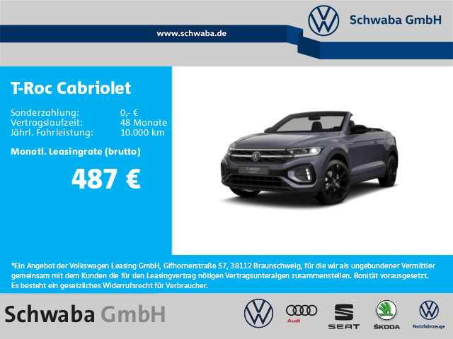 Foto - Volkswagen T-Roc Cabriolet R-Line TSI DSG *MATRIX*AHK*NAV*