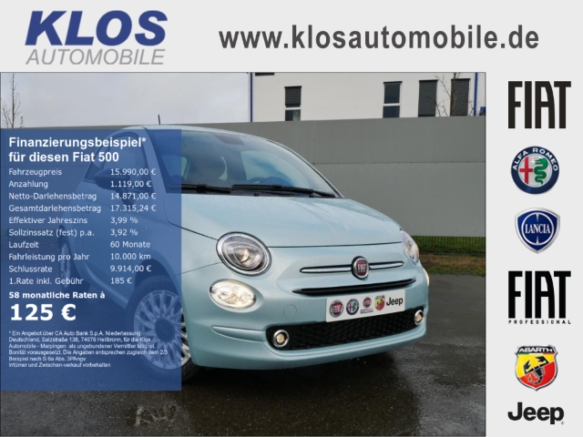 Foto - Fiat 500 1.0 GSE HYBRID KOMFORTPAKET CARPLAY PDC ALU