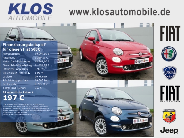 Foto - Fiat 500C 1.0 GSE HYBRID DOLCEVITA 70PS PDC APPLE CARPLAY KLIMAAUTOMATIK