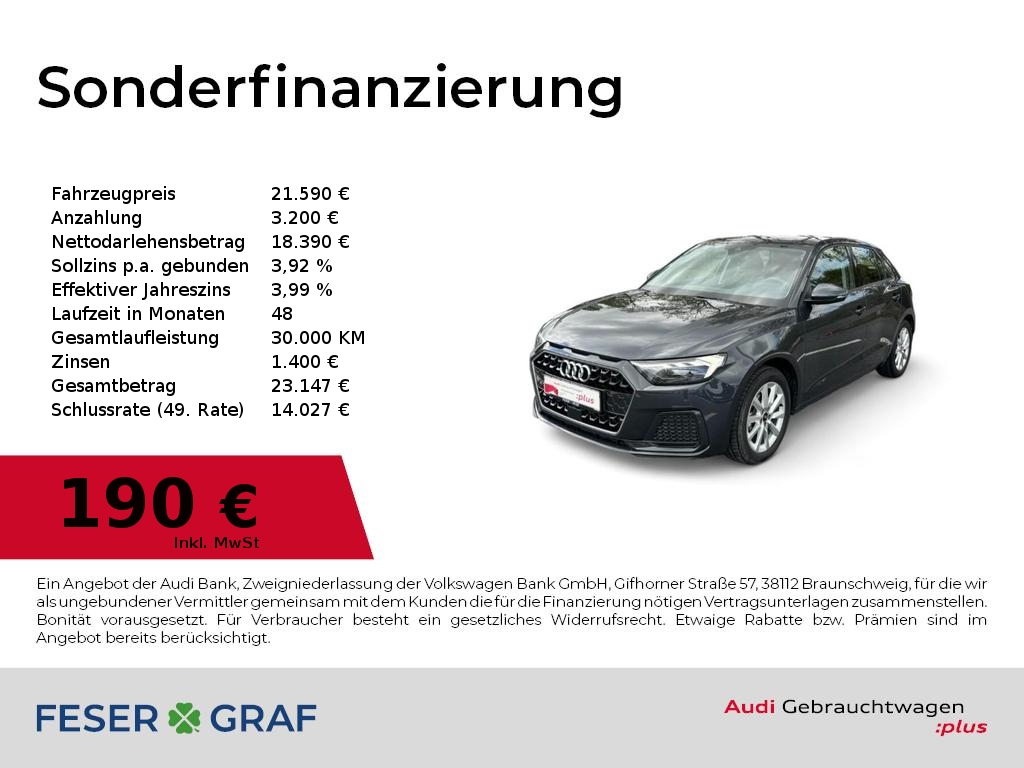 Sportback Advanced 25 TFSI LED+Navi+/PDC+/Kom