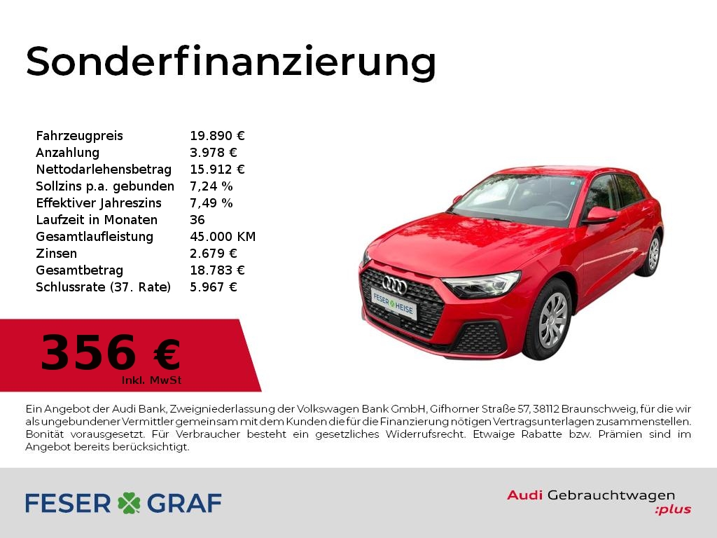 Foto - Audi A1 Sportback 25 TFSI Schaltgetrieb