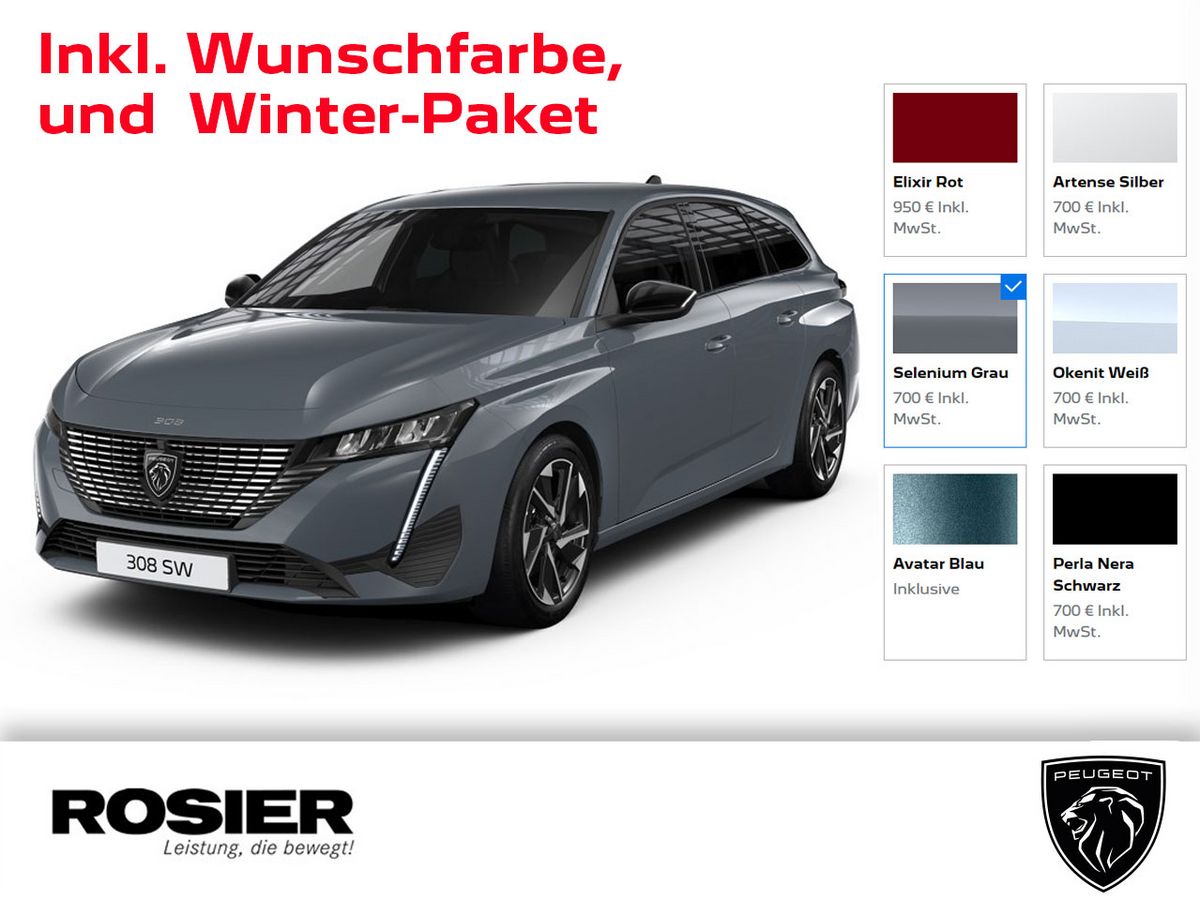 Foto - Peugeot 308 SW Allure Hybrid 136 e-DSC6 - Automatik - inkl.  Wunschfarbe & Sitzheizung (Winter-Paket)