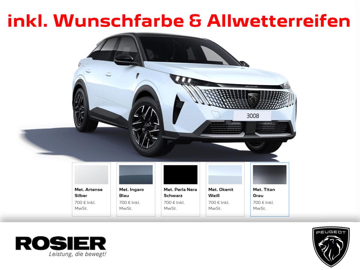 Foto - Peugeot 3008 GT Hybrid 136 e-DSC6 - inkl. Wunschlackierung & Winterpaket (u. a. Allwetterreifen) - Privatkunden