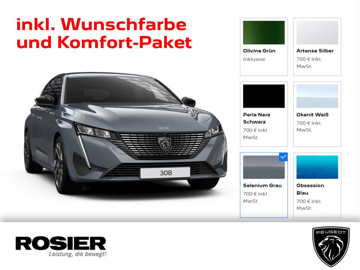 Foto - Peugeot 308 Allure PureTech 130 - inkl.  Wunschfarbe & Komfort-Paket