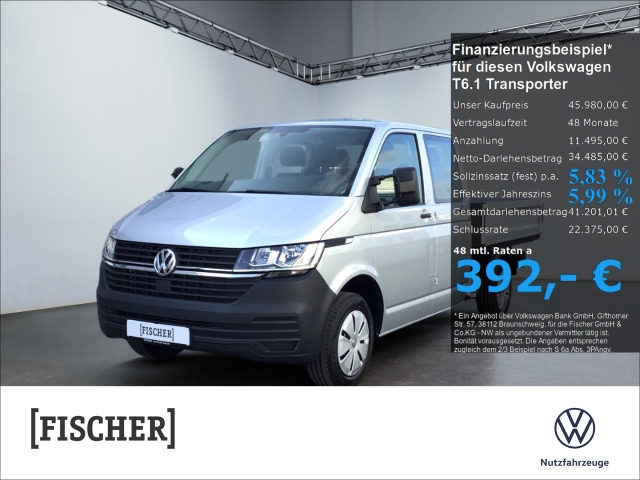 Foto - Volkswagen T6.1 Transporter 2.0TDI Pritsche Doka lang DAB TEMP