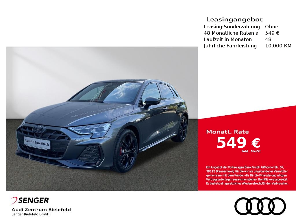 Foto - Audi A3 Sportback S line 35 TDI Dynamik-Paket Navi