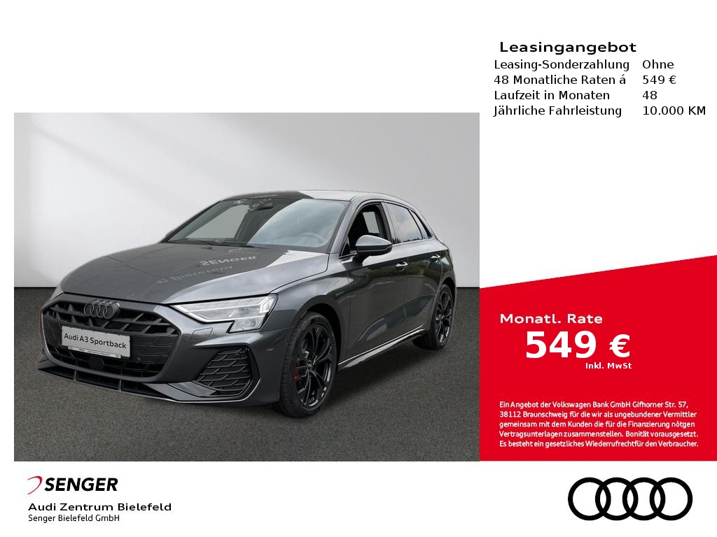 Foto - Audi A3 Sportback S line 35 TDI Optik-Paket Panorama