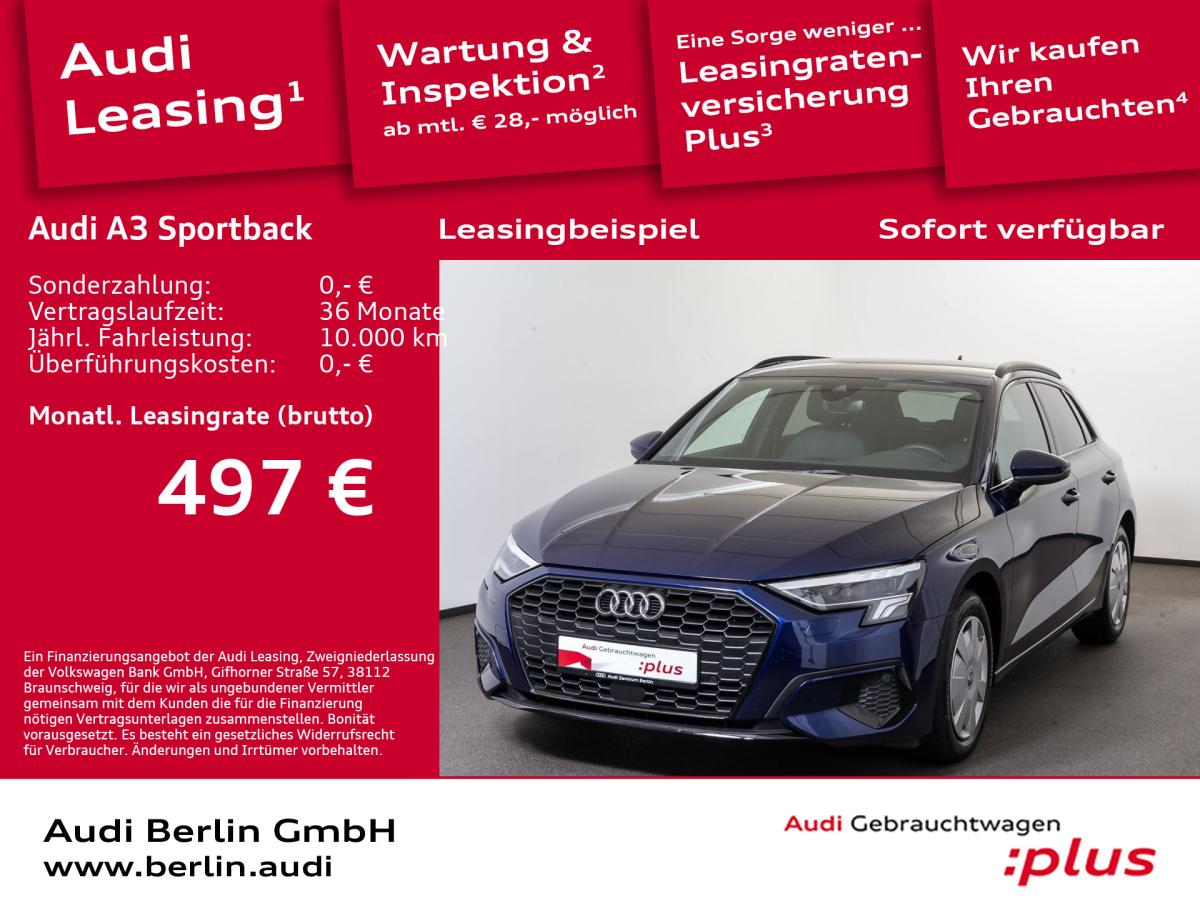 Foto - Audi A3 Sportback Advanced 35 TDI S tr. RFK LED PDC