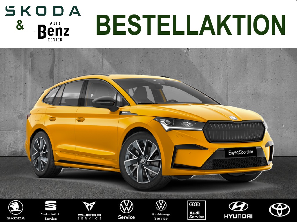 Foto - Skoda ENYAQ 85x SPORTLINE *MATRIX-LED*WÄRMEPUMPE*pACC*3-ZONEN KLIMAANLAGE* - GEWERBLICH