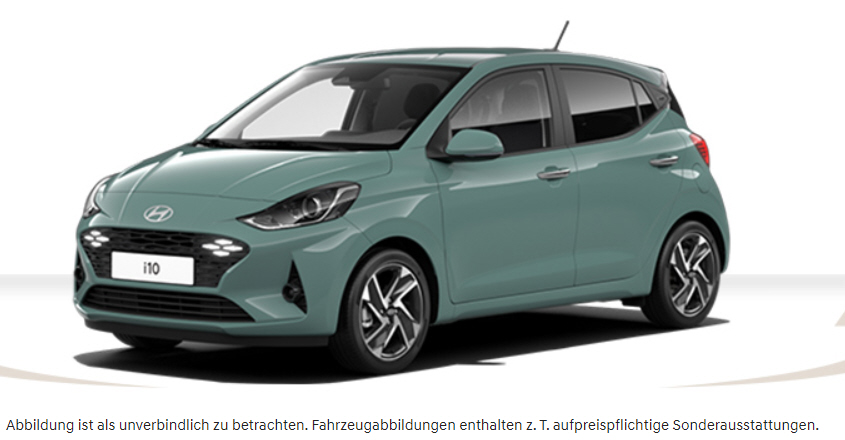 Foto - Hyundai i10 Select 1.0 Frontantrieb Benzin, 5-Gang