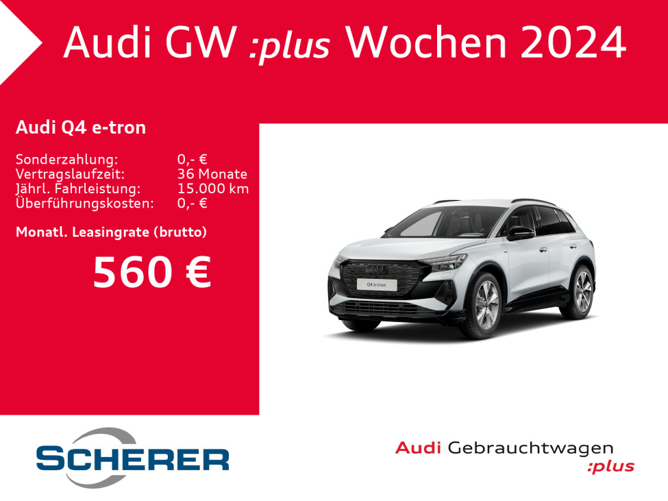 Foto - Audi Q4 e-tron 45 AHK MATRIX 2x S-LINE