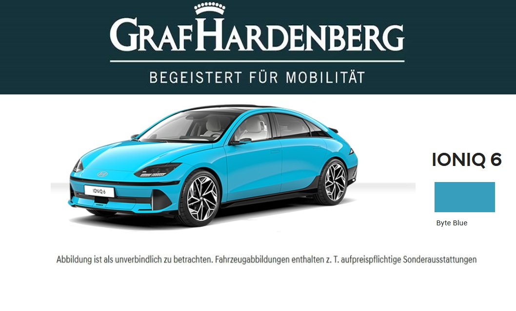 Foto - Hyundai IONIQ 6 Heckantrieb 77,4kWh Batt. (229PS) TECHNIQ-Paket inkl. Park-Paket und Bose Soundsystem