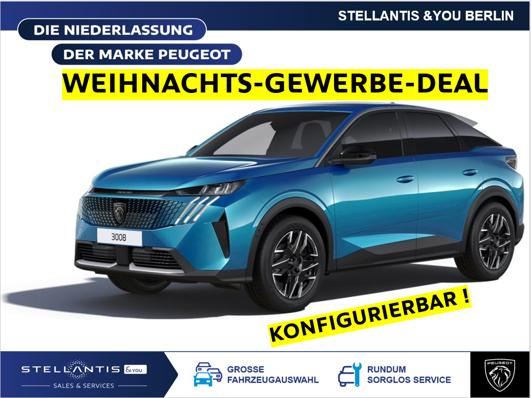 Foto - Peugeot 3008 NEUER Peugeot 3008 ALLURE⭐WEIHNACHTS GEWERBEDEAL⭐ Mild-HYBRID 136 e-DSC6