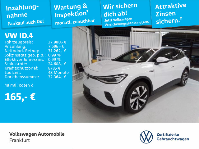 Foto - Volkswagen ID.4 Pro Performance Navi AHK LED Heckleuchten Sitzheizung Leichtmetallfelgen Pro Perfo