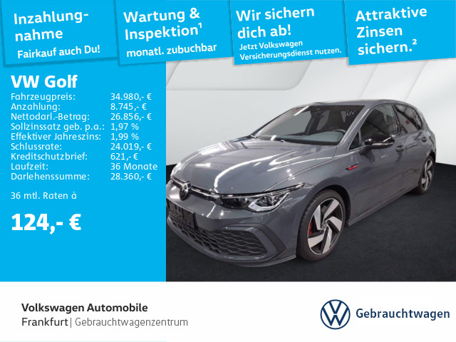 Foto - Volkswagen Golf VIII 2.0 TSI DSG GTI Navi IQ.Light DAB+ RearView cd19uz