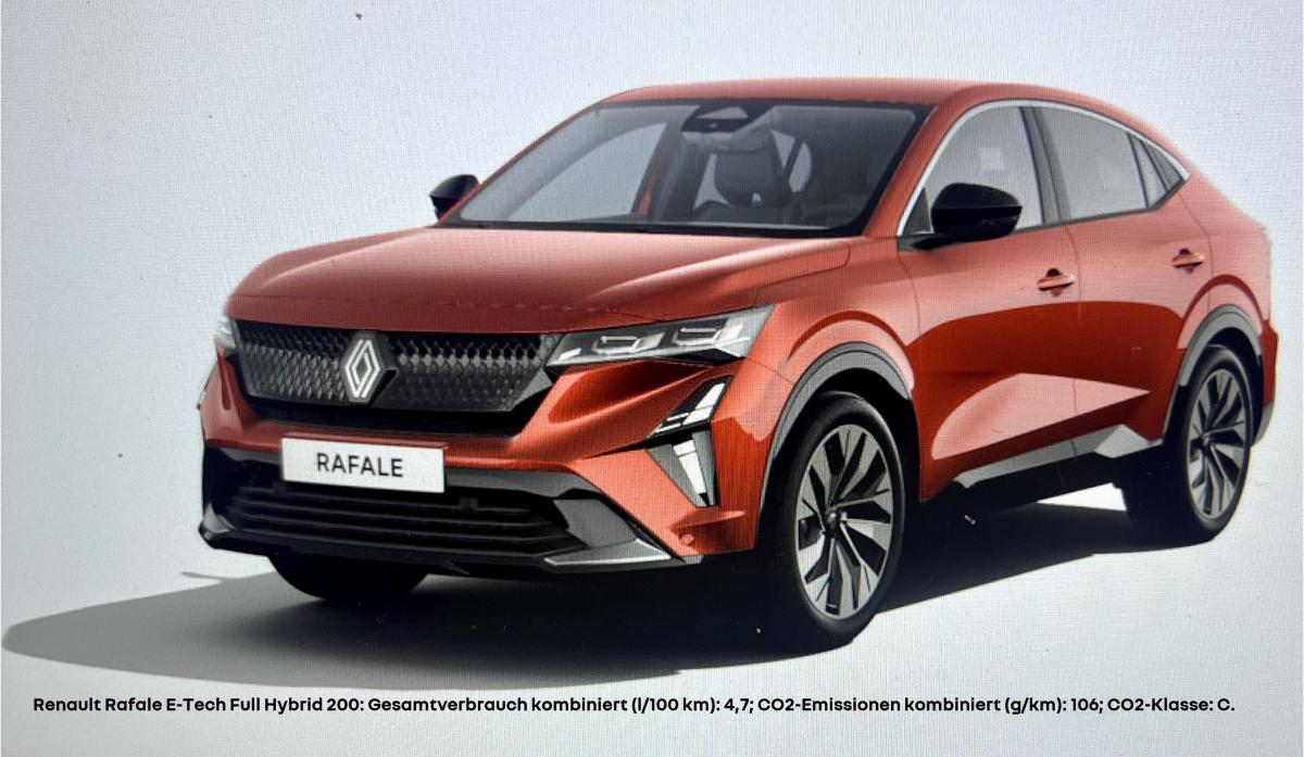 Foto - Renault Rafale Techno E-Tech Full Hybrid 200 | AKTIONS-LEASING 12 MONATE LAUFZEIT | Für Gewerbekunden.