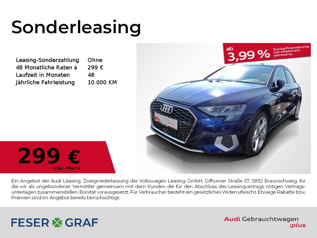 Sportback Advanced 30 TFSI Navi App PDC Shz