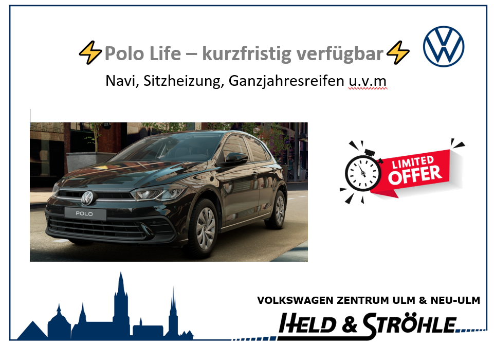 Foto - Volkswagen Polo Life 1.0l 95 PS Schalter *kurzfristig verfügbar*