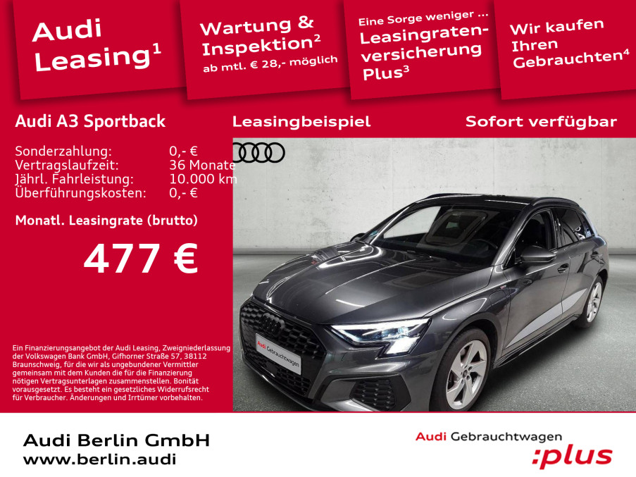 Foto - Audi A3 Sportback TFSI e S line 40 e S tronic