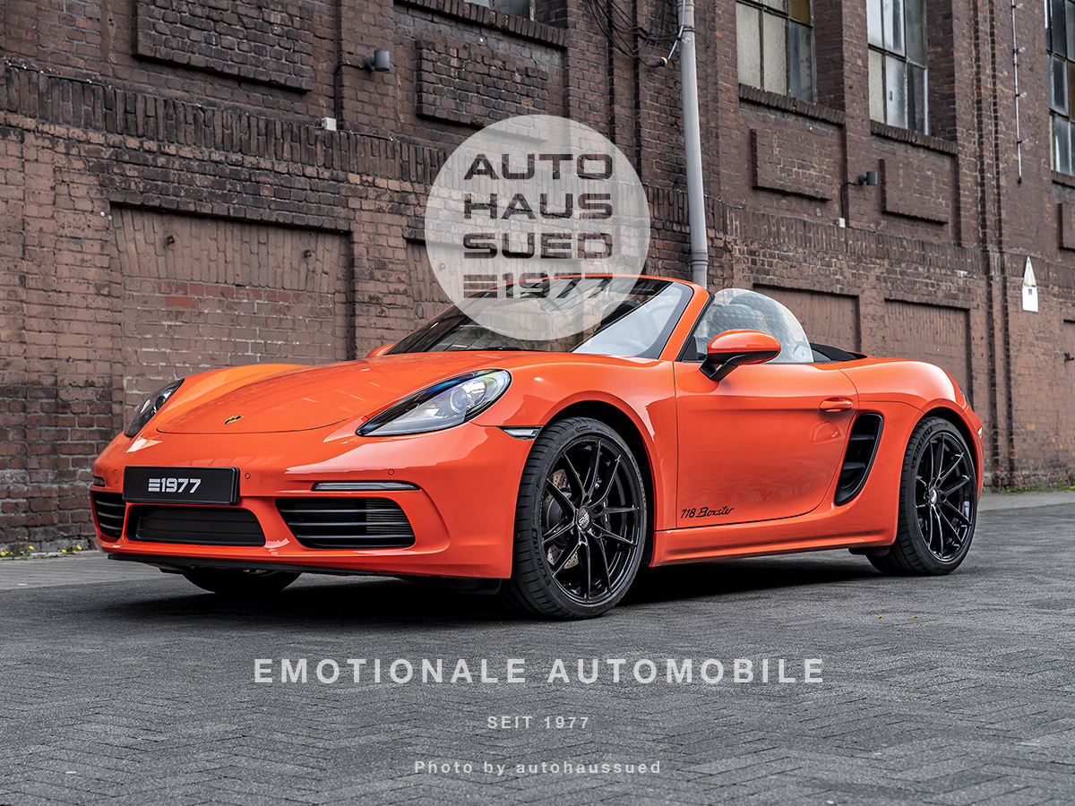 Foto - Porsche Boxster 718 Orange mit Klappenabgas. *SOFORT*