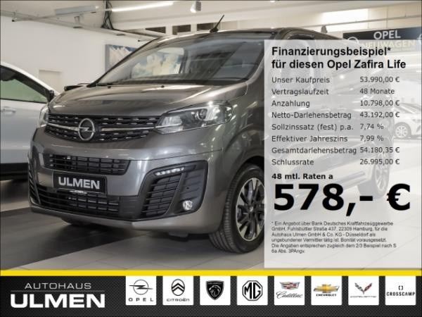 Opel Zafira-e für 567,62 € brutto leasen