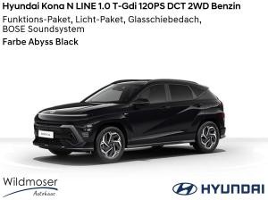 Hyundai KONA ❤️ N LINE 1.0 T-Gdi 120PS DCT 2WD Benzin ⏱ Sofort verfügbar! ✔️ mit 4 Zusatz-Paketen