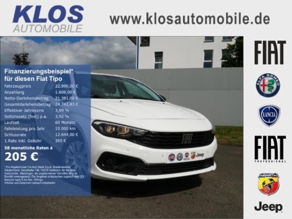 Foto - Fiat Tipo LIFE 5T HYBRID 1.5 GSE 130PS DCT KAMERA PDC APPLE CARPLAY