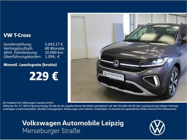 Volkswagen T-Cross für 259,00 € brutto leasen