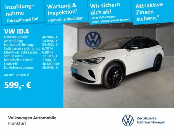 Foto - Volkswagen ID.4 GTX Navi AHK Panoramadach Sitzheizung Leichtmetallfelgen GTX