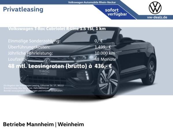 Volkswagen T-Roc für 436,00 € brutto leasen