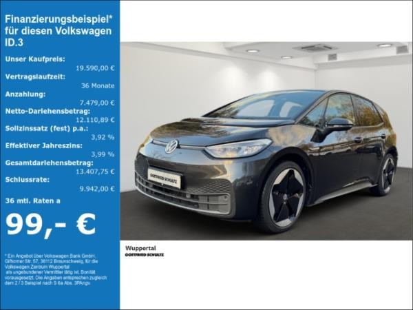 Foto - Volkswagen ID.3 Pure 110 kW LED NAVI SHZ PDC KLIMA LM